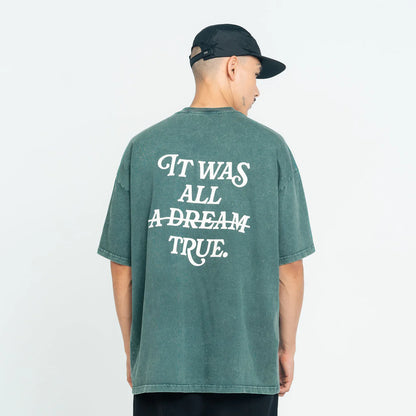 T-SHIRT DREAM WASHED OVERSIZE GREEN