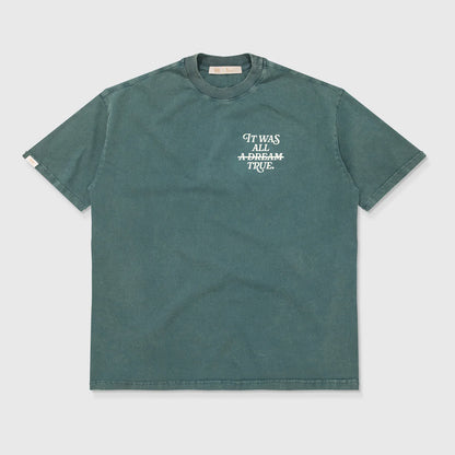 T-SHIRT DREAM WASHED OVERSIZE GREEN