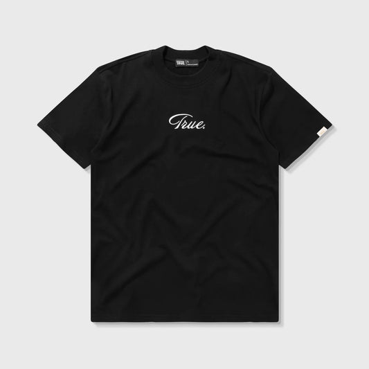 T-SHIRT CURVY LOGO BLACK