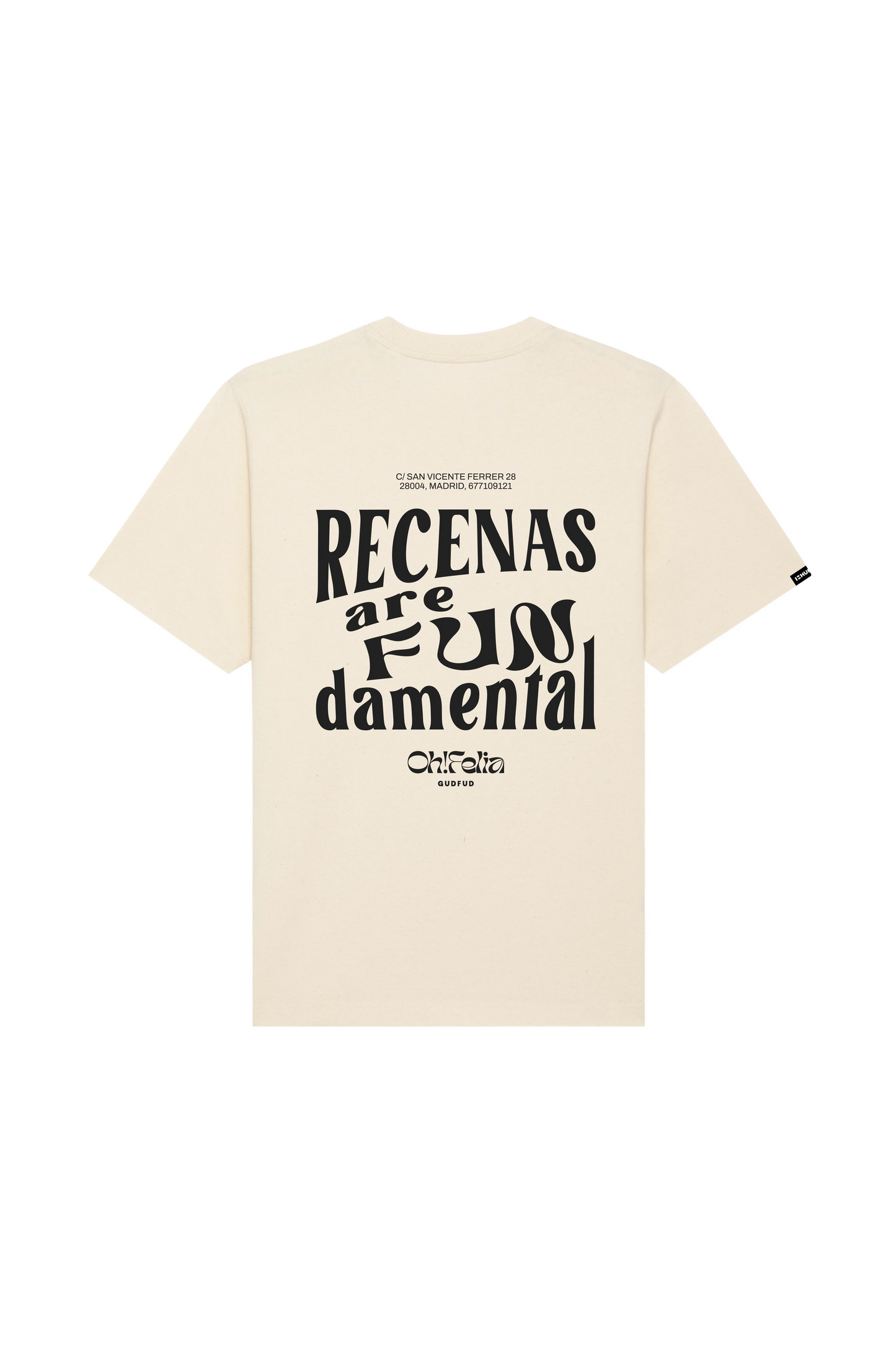 OHFELIA T-SHIRT CREAM - FRONT OF