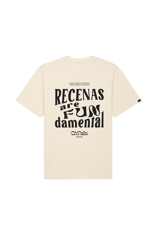 OHFELIA T-SHIRT CREAM - FRONT OF