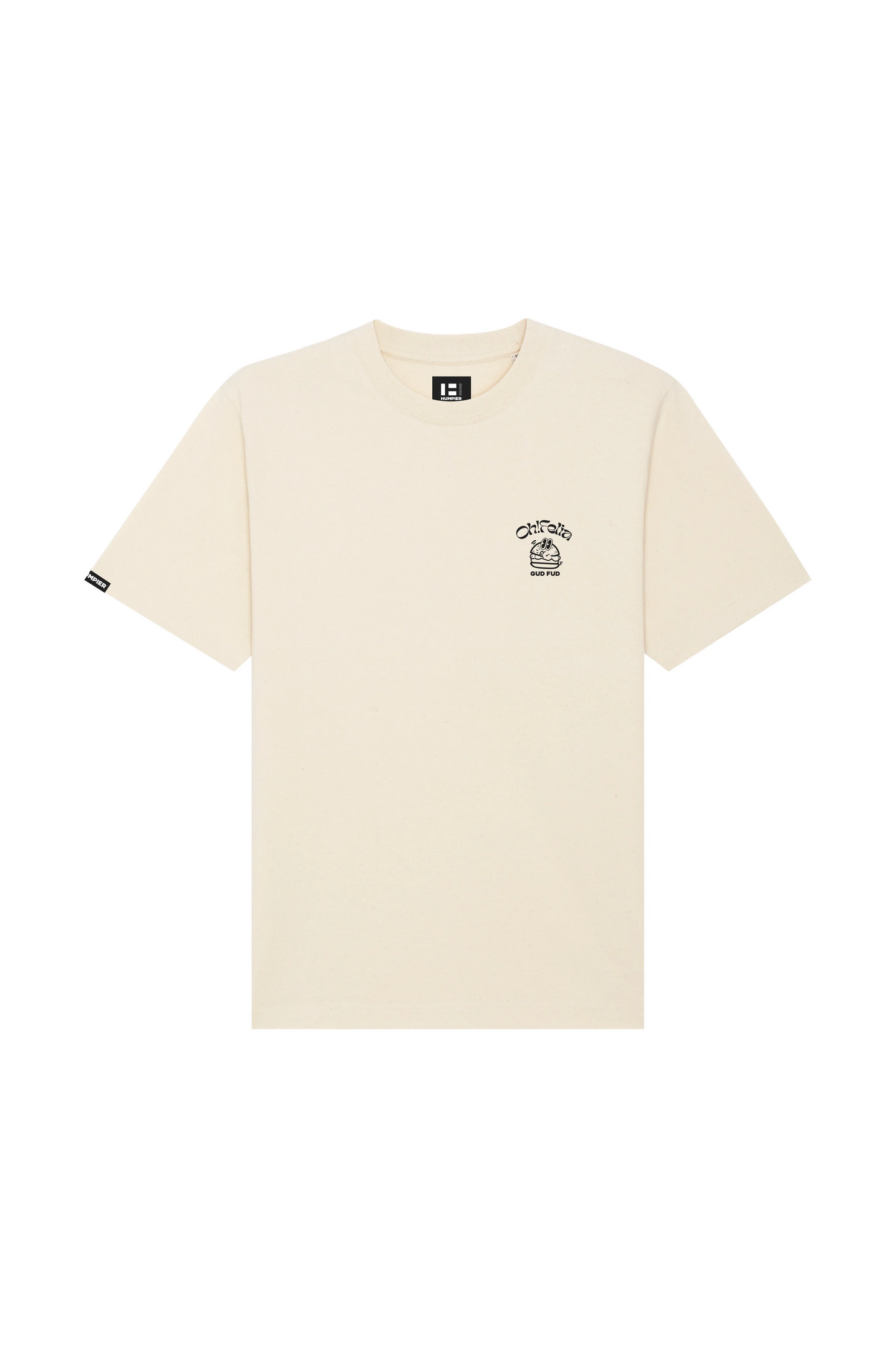 OHFELIA T-SHIRT CREAM - FRONT OF