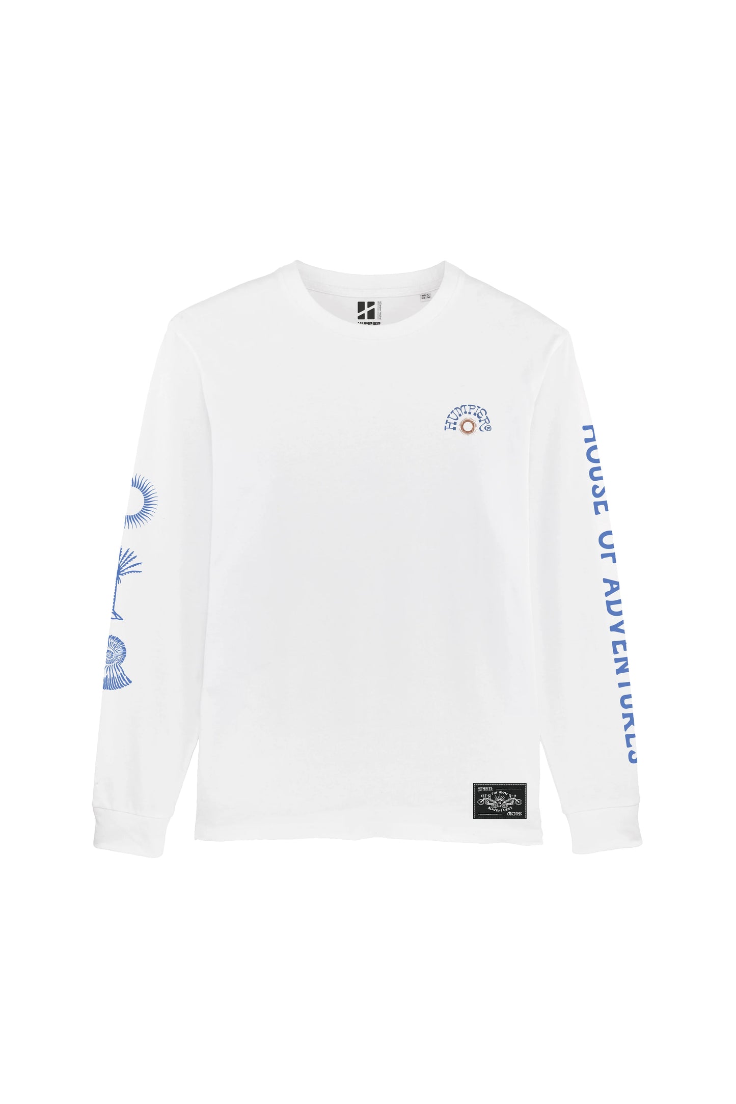 MERMAIDS LONGSLEEVE T-SHIRT WHITE - FRONT OF.