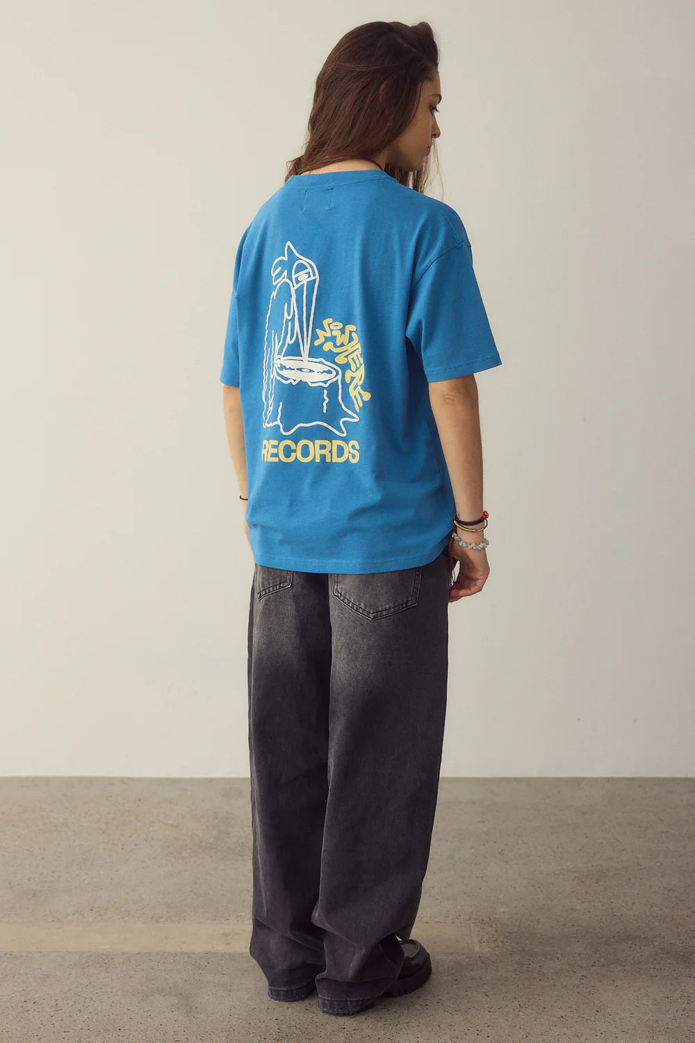 CAMISETA NOWHERE RECORDS BLUE - FRONT OF