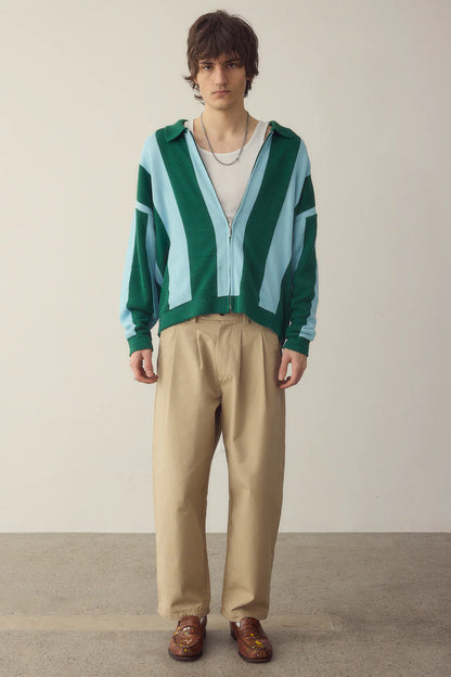 JERSEY ZIPPER STRIPES - FRONT OF