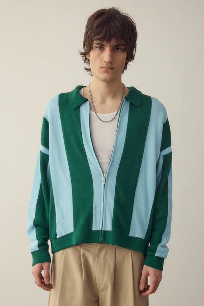 JERSEY ZIPPER STRIPES - FRONT OF