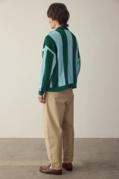 JERSEY ZIPPER STRIPES - FRONT OF