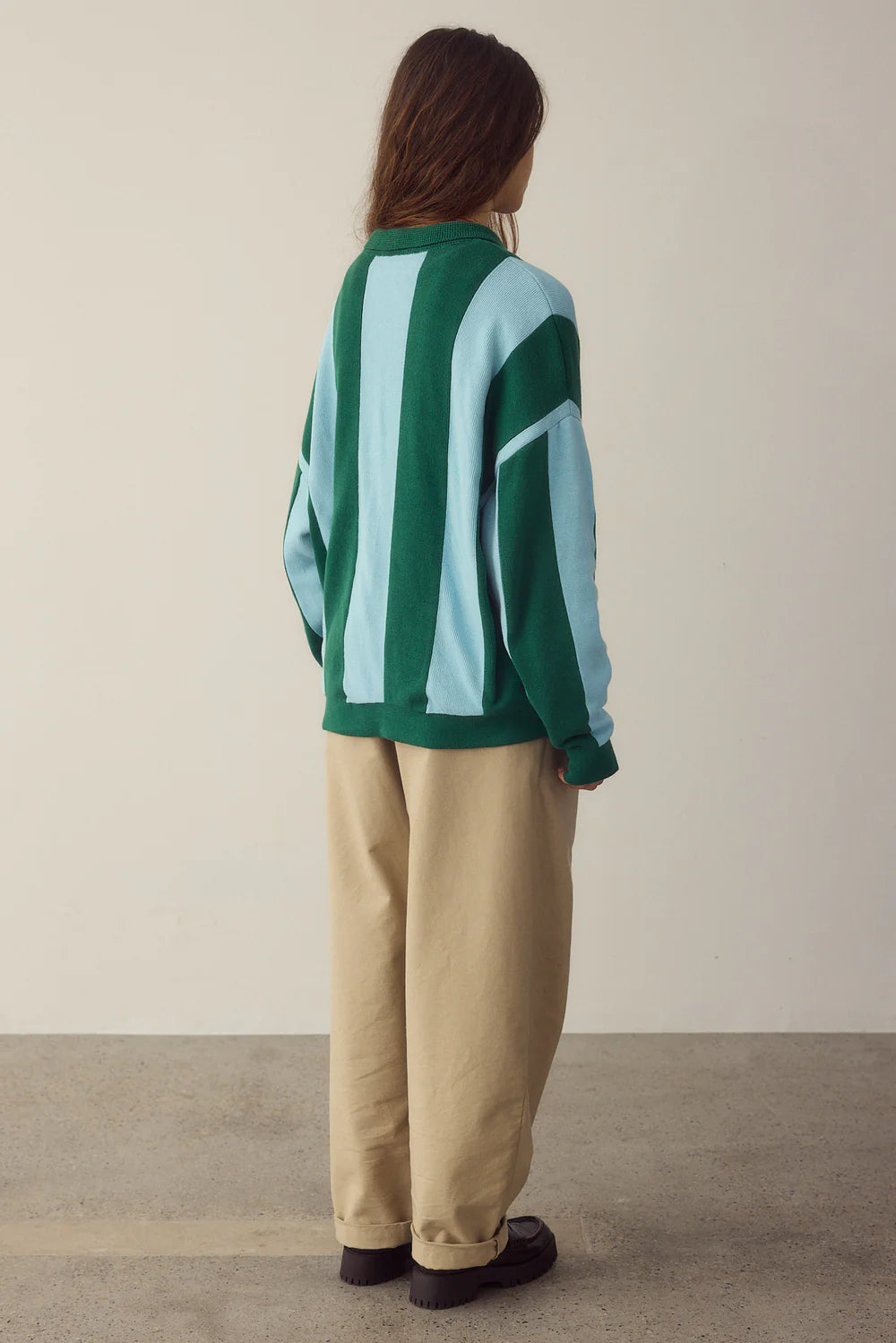 JERSEY ZIPPER STRIPES - FRONT OF