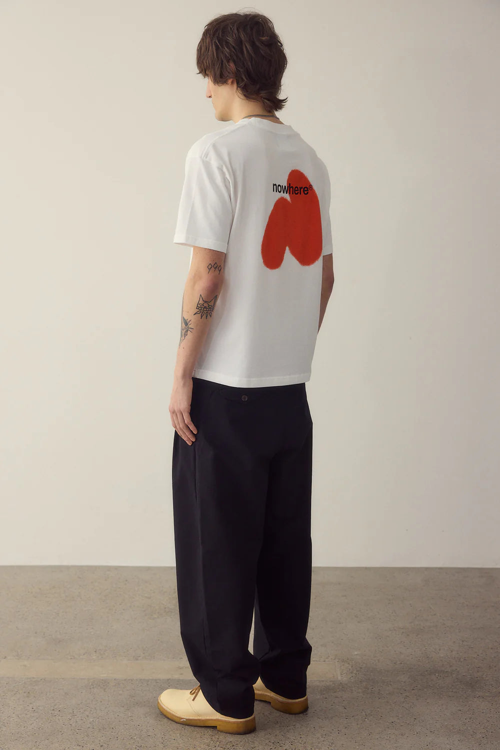 CAMISETA NOWHERE SPRAY RED - FRONT OF