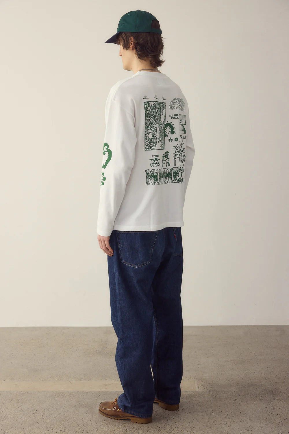 CAMISETA LARGA ALL THE PEACE I NEED - FRONT OF