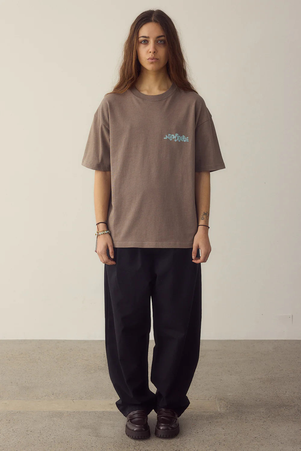 CAMISETA NOWHERE RECORDS WOOD - FRONT OF