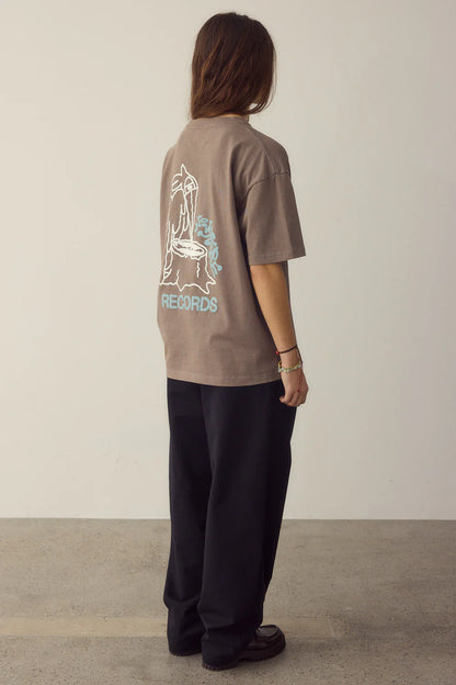 CAMISETA NOWHERE RECORDS WOOD - FRONT OF