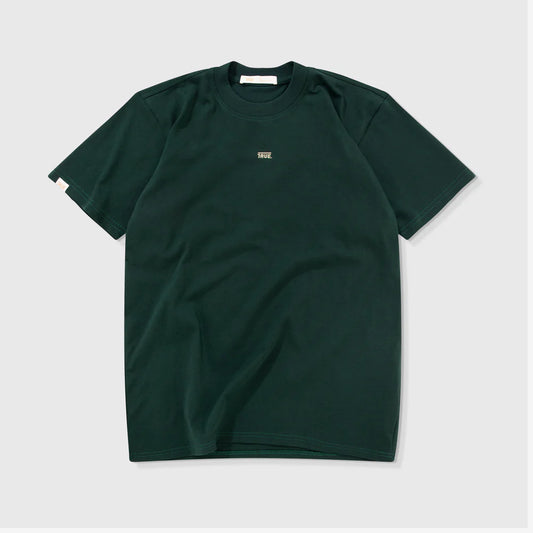 CLASSIC T-SHIRT PINE GREEN - FRONT OF.