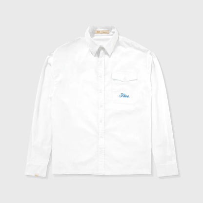 CAMISA COLLEGE WHITE - FRONT OF.
