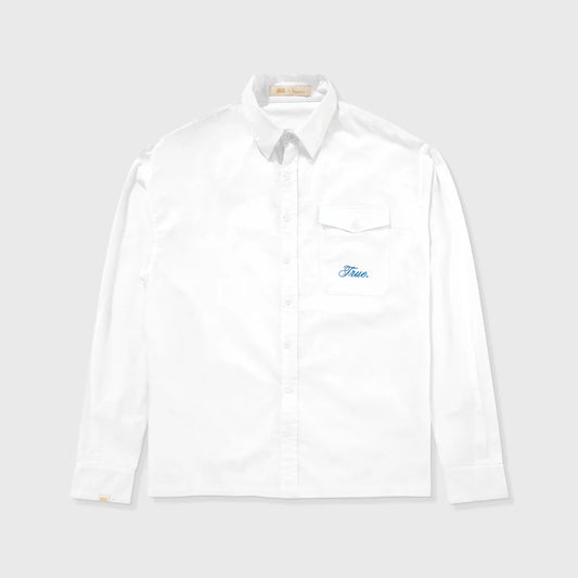 CAMISA COLLEGE WHITE - FRONT OF.