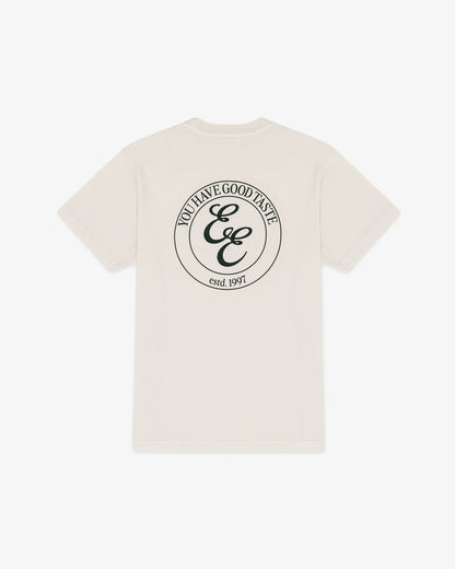 T-SHIRT CREST WHITE - FRONT OF.