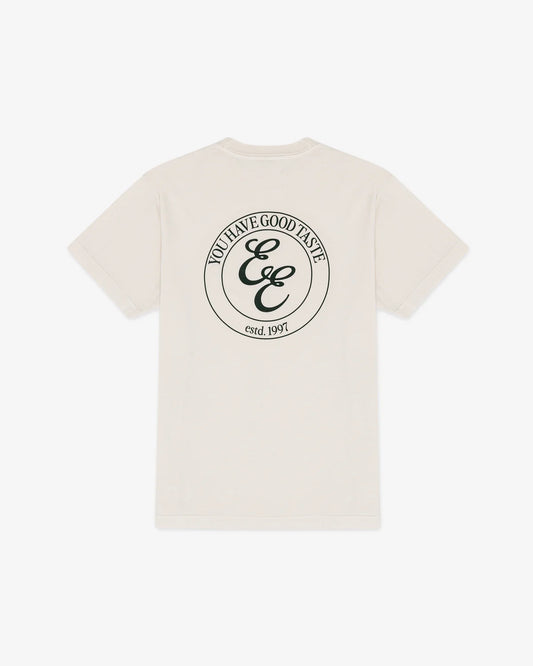 T-SHIRT CREST WHITE - FRONT OF.