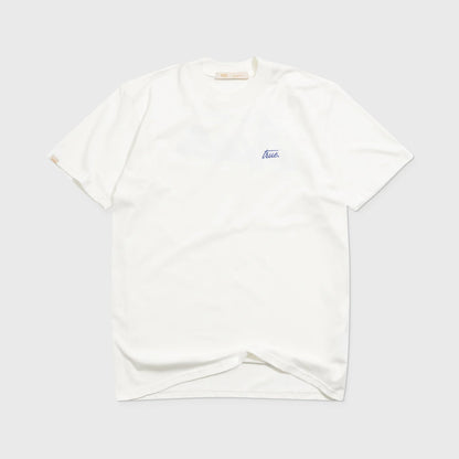CURSIVE LOGO T-SHIRT CREAM - FRONT OF