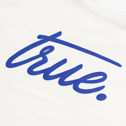 CURSIVE LOGO T-SHIRT CREAM - FRONT OF