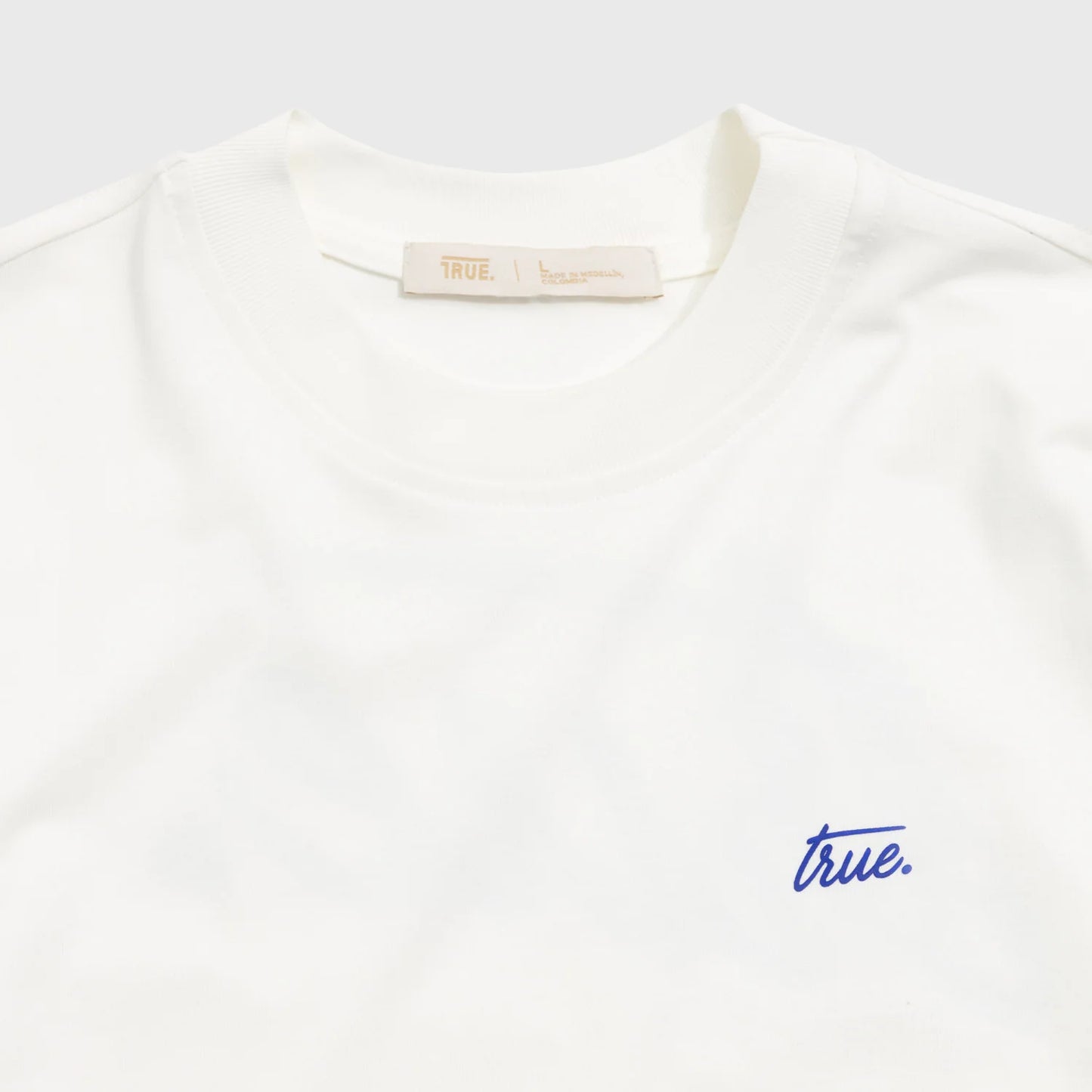 CURSIVE LOGO T-SHIRT CREAM - FRONT OF
