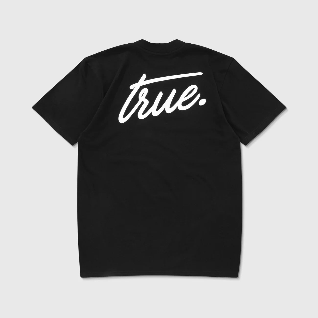 CURSIVE LOGO T-SHIRT BLACK - FRONT OF