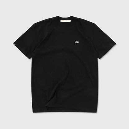 CURSIVE LOGO T-SHIRT BLACK - FRONT OF