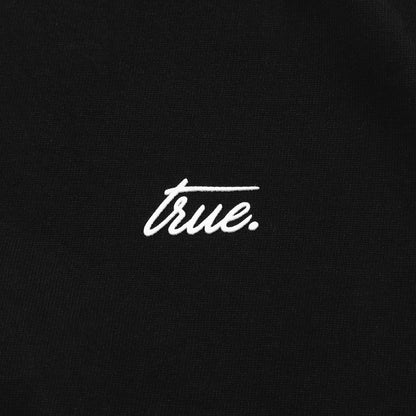 CURSIVE LOGO T-SHIRT BLACK - FRONT OF