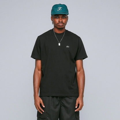 CURSIVE LOGO T-SHIRT BLACK - FRONT OF