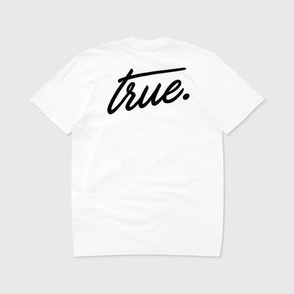 CURSIVE LOGO T-SHIRT WHITE - FRONT OF