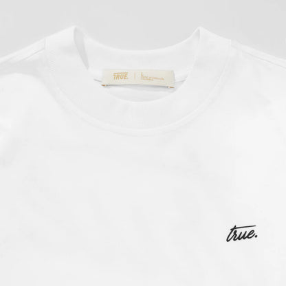 CURSIVE LOGO T-SHIRT WHITE - FRONT OF