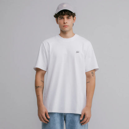 CURSIVE LOGO T-SHIRT WHITE - FRONT OF