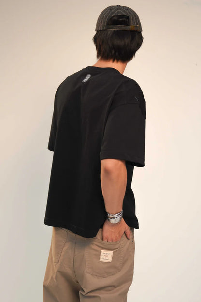 EL SOFA T-SHIRT NEGRO - FRONT OF