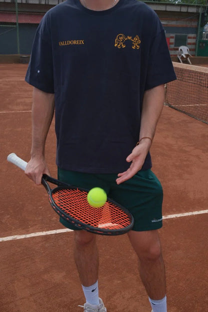 T-SHIRT TENNIS & TEQUILA BLUE NAVY - FRONT OF