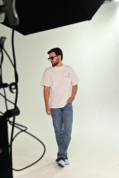 LUCKY BOY T-SHIRT WHITE - FRONT OF