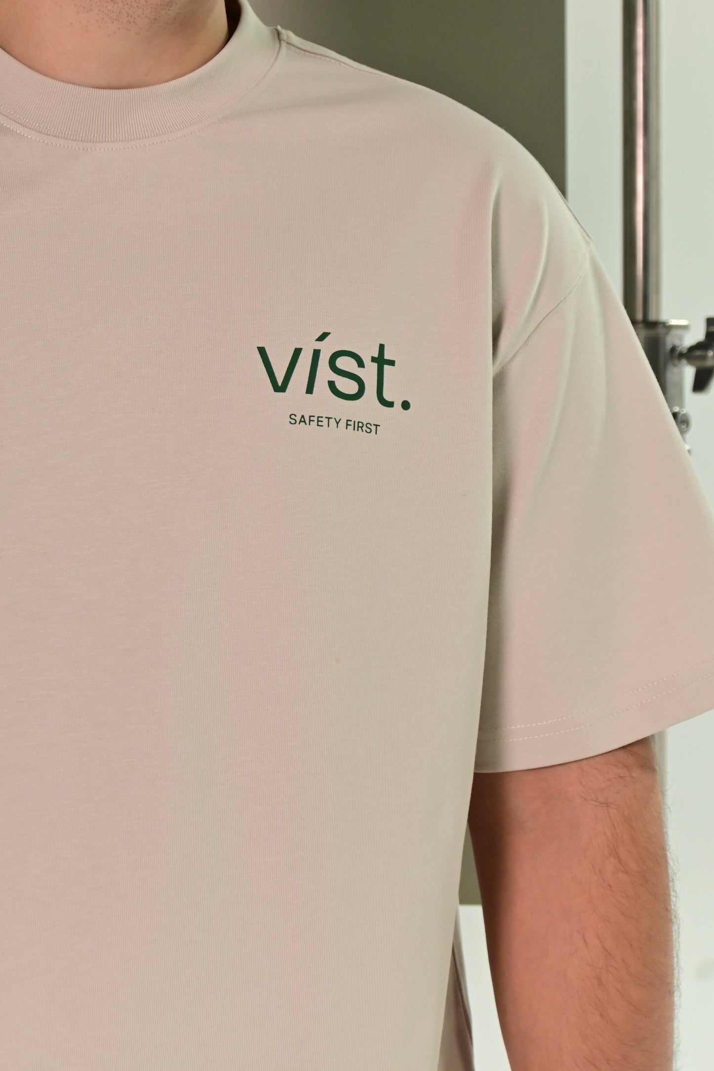 SAFETY FIRST CREMA T-SHIRT - FRONT OF