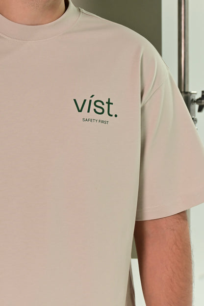 SAFETY FIRST CREMA T-SHIRT - FRONT OF