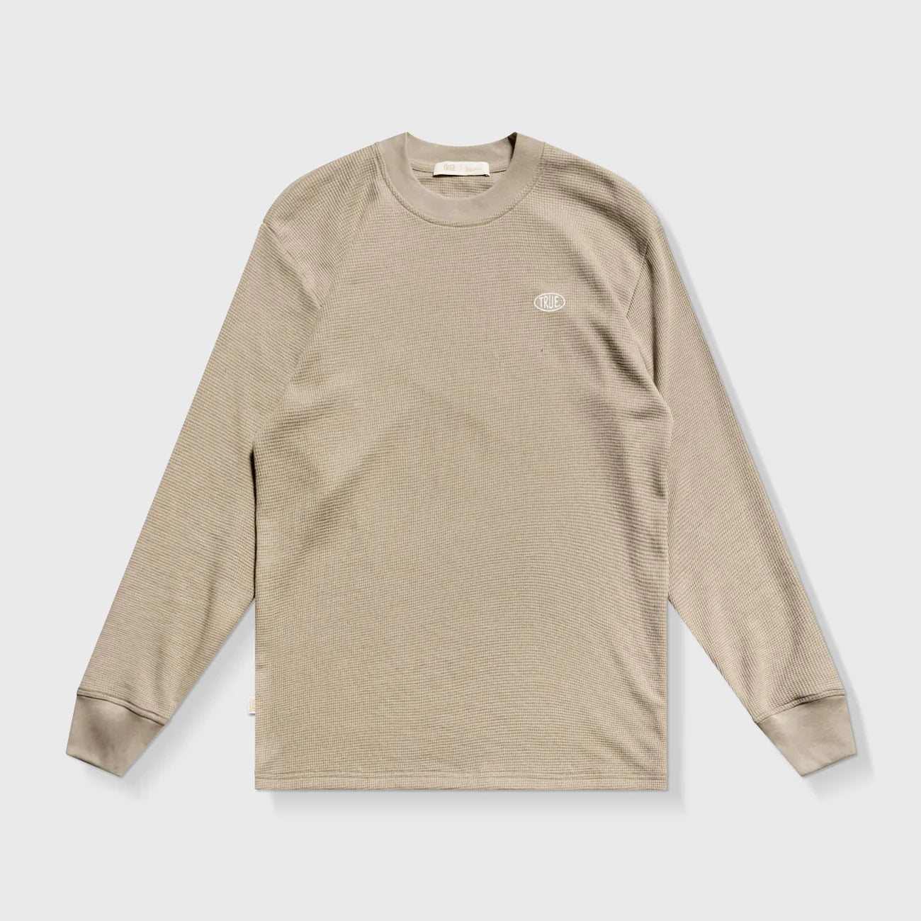 UNIFORM CREWNECK LONGSLEEVE SAND TRUE - FRONT OF