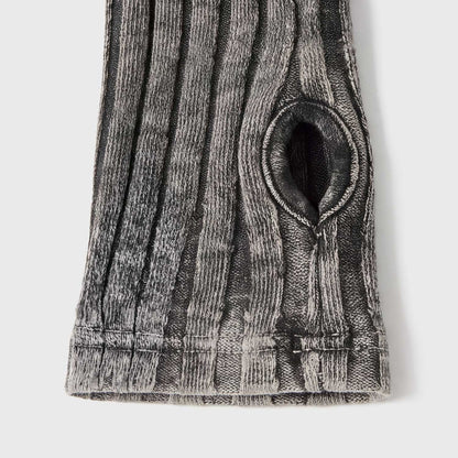 DAILY RIBBED BODYSUIT BLACK - FRONT OF