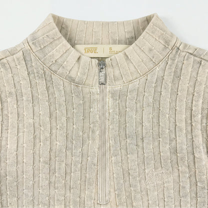 DAILY RIBBED BODYSUIT CREAM - FRONT OF