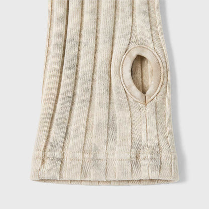 DAILY RIBBED BODYSUIT CREAM - FRONT OF