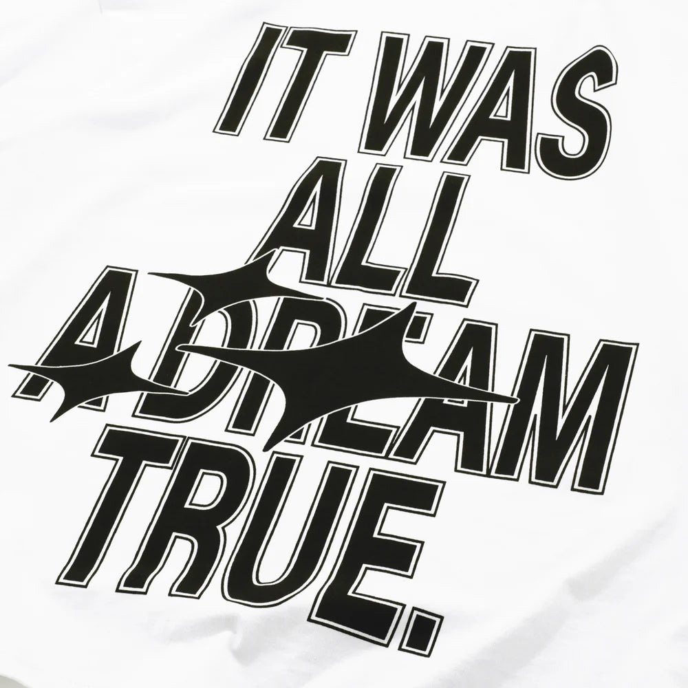DREAMS BOXY T-SHIRT WHITE - FRONT OF.