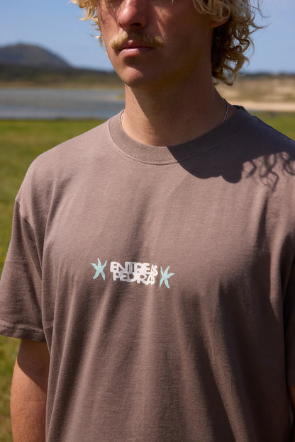 CAMISETA ENTRE AS PEDRAS BROWN - FRONT OF