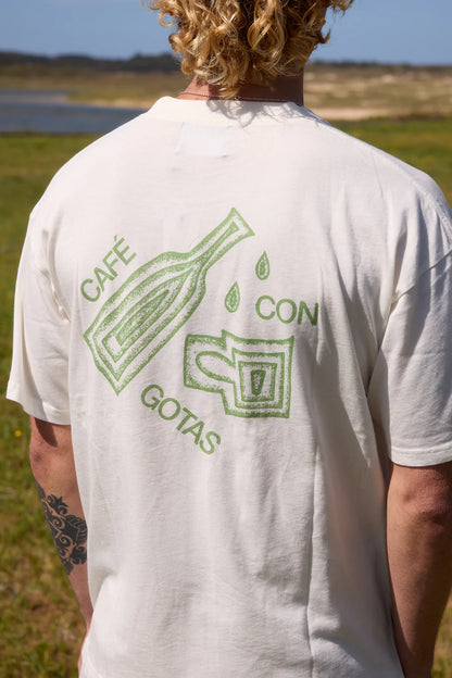 CAMISETA CAFE CON GOTAS - FRONT OF