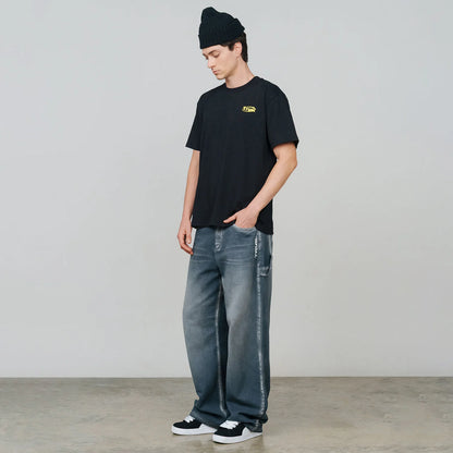 EVERYDAY LOGO T-SHIRT BLACK - FRONT OF