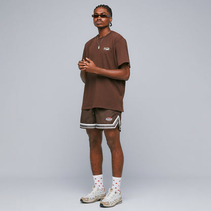 EVERYDAY LOGO T-SHIRT BROWN - FRONT OF.