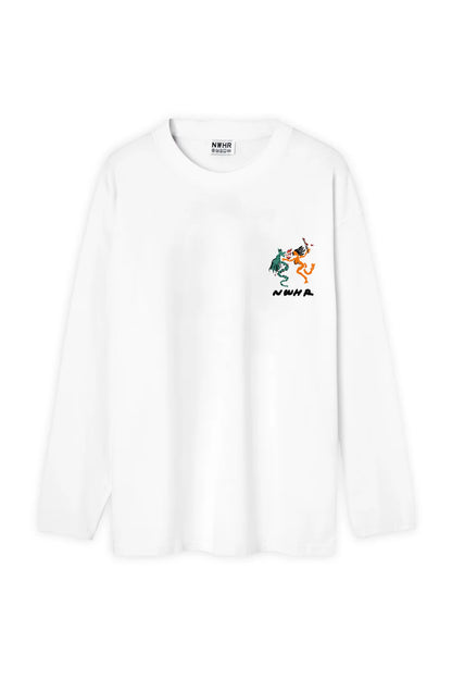 T-SHIRT LONGSLEEVE BATTLE ROYAL WHITE