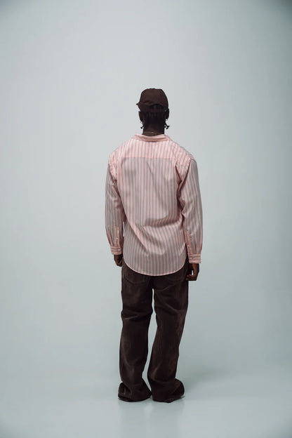 CAMISA BOLSILLO BORDADO ROSA - FRONT OF