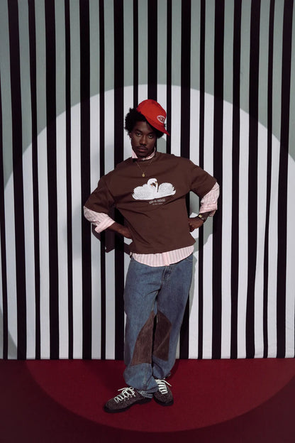 CAMISETA CISNES CHOCOLATE SALON MIXTE - FRONT OF