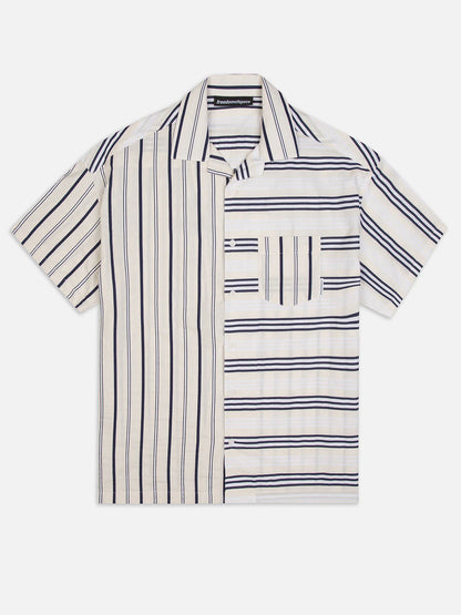 MULTISTRIPED SHORT SLEEVE - FRONT OF