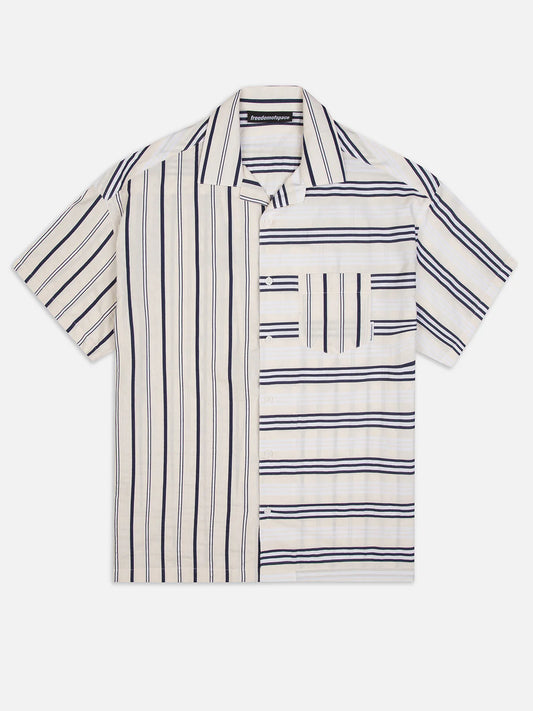 MULTISTRIPED SHORT SLEEVE - FRONT OF